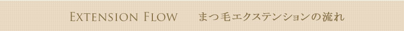 まつ毛エクステンションの流れ