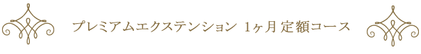プレミアムエクステンション1ヶ月定額コース